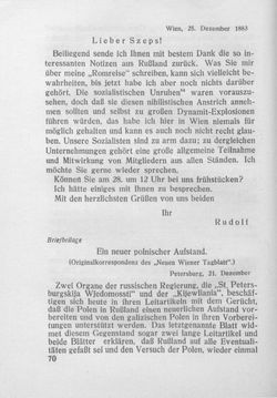 Image of the Page - 70 - in Kronprinz Rudolf - Politische Briefe an einen Freund 1882-1889