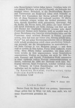 Bild der Seite - 76 - in Kronprinz Rudolf - Politische Briefe an einen Freund 1882-1889