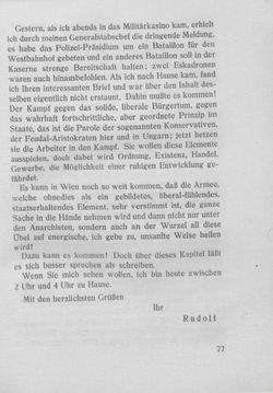 Image of the Page - 77 - in Kronprinz Rudolf - Politische Briefe an einen Freund 1882-1889