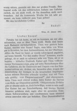 Bild der Seite - 79 - in Kronprinz Rudolf - Politische Briefe an einen Freund 1882-1889