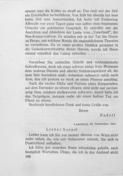 Bild der Seite - 100 - in Kronprinz Rudolf - Politische Briefe an einen Freund 1882-1889