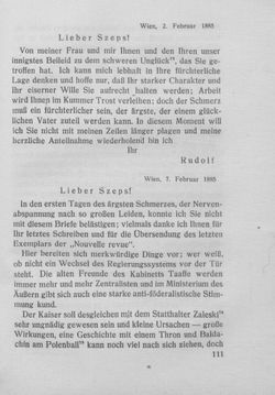 Bild der Seite - 111 - in Kronprinz Rudolf - Politische Briefe an einen Freund 1882-1889