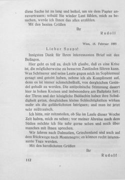 Image of the Page - 112 - in Kronprinz Rudolf - Politische Briefe an einen Freund 1882-1889