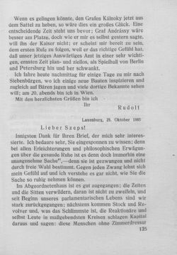 Image of the Page - 125 - in Kronprinz Rudolf - Politische Briefe an einen Freund 1882-1889