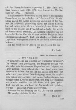 Image of the Page - 127 - in Kronprinz Rudolf - Politische Briefe an einen Freund 1882-1889