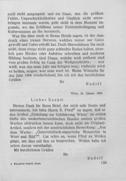 Image of the Page - 129 - in Kronprinz Rudolf - Politische Briefe an einen Freund 1882-1889