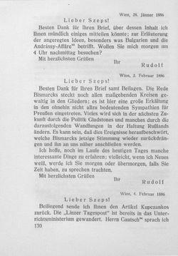 Image of the Page - 130 - in Kronprinz Rudolf - Politische Briefe an einen Freund 1882-1889