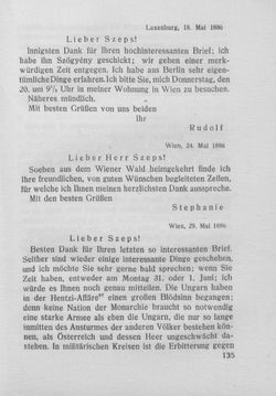 Image of the Page - 135 - in Kronprinz Rudolf - Politische Briefe an einen Freund 1882-1889