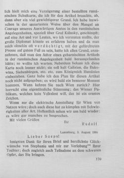 Image of the Page - 139 - in Kronprinz Rudolf - Politische Briefe an einen Freund 1882-1889
