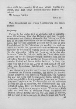 Image of the Page - 147 - in Kronprinz Rudolf - Politische Briefe an einen Freund 1882-1889