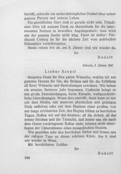 Image of the Page - 150 - in Kronprinz Rudolf - Politische Briefe an einen Freund 1882-1889