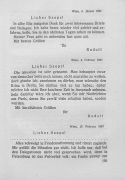 Image of the Page - 151 - in Kronprinz Rudolf - Politische Briefe an einen Freund 1882-1889