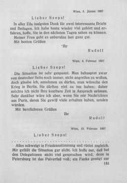 Bild der Seite - 151 - in Kronprinz Rudolf - Politische Briefe an einen Freund 1882-1889
