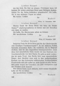 Image of the Page - 168 - in Kronprinz Rudolf - Politische Briefe an einen Freund 1882-1889