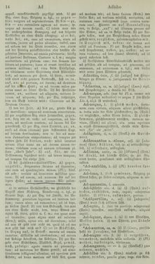 Bild der Seite - 14 - in Lateinisch-Deutsches und Deutsch-Lateinisches Schul-Wörterbuch - Lateinisch-Deutscher Theil