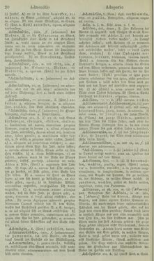 Image of the Page - 20 - in Lateinisch-Deutsches und Deutsch-Lateinisches Schul-Wörterbuch - Lateinisch-Deutscher Theil