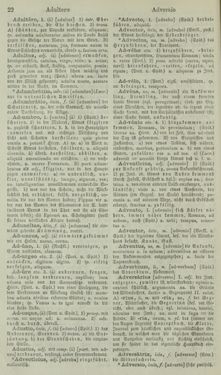 Image of the Page - 22 - in Lateinisch-Deutsches und Deutsch-Lateinisches Schul-Wörterbuch - Lateinisch-Deutscher Theil