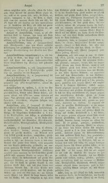 Image of the Page - 27 - in Lateinisch-Deutsches und Deutsch-Lateinisches Schul-Wörterbuch - Lateinisch-Deutscher Theil