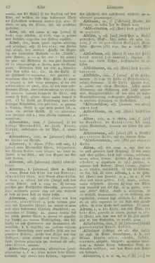 Image of the Page - 42 - in Lateinisch-Deutsches und Deutsch-Lateinisches Schul-Wörterbuch - Lateinisch-Deutscher Theil