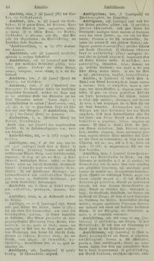 Bild der Seite - 44 - in Lateinisch-Deutsches und Deutsch-Lateinisches Schul-Wörterbuch - Lateinisch-Deutscher Theil