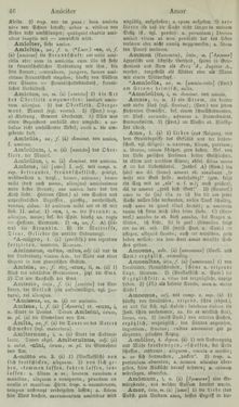 Image of the Page - 46 - in Lateinisch-Deutsches und Deutsch-Lateinisches Schul-Wörterbuch - Lateinisch-Deutscher Theil