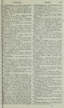 Bild der Seite - 115 - in Lateinisch-Deutsches und Deutsch-Lateinisches Schul-Wörterbuch - Lateinisch-Deutscher Theil