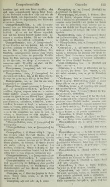 Image of the Page - 153 - in Lateinisch-Deutsches und Deutsch-Lateinisches Schul-Wörterbuch - Lateinisch-Deutscher Theil