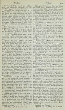 Bild der Seite - 197 - in Lateinisch-Deutsches und Deutsch-Lateinisches Schul-Wörterbuch - Lateinisch-Deutscher Theil