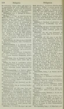 Image of the Page - 210 - in Lateinisch-Deutsches und Deutsch-Lateinisches Schul-Wörterbuch - Lateinisch-Deutscher Theil
