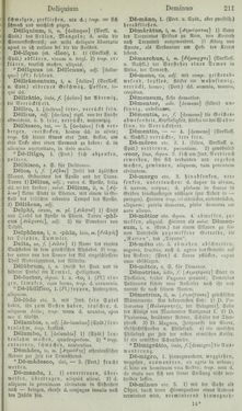 Image of the Page - 211 - in Lateinisch-Deutsches und Deutsch-Lateinisches Schul-Wörterbuch - Lateinisch-Deutscher Theil