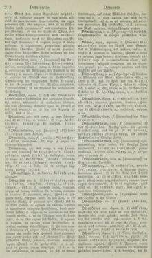 Image of the Page - 212 - in Lateinisch-Deutsches und Deutsch-Lateinisches Schul-Wörterbuch - Lateinisch-Deutscher Theil