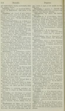 Bild der Seite - 214 - in Lateinisch-Deutsches und Deutsch-Lateinisches Schul-Wörterbuch - Lateinisch-Deutscher Theil