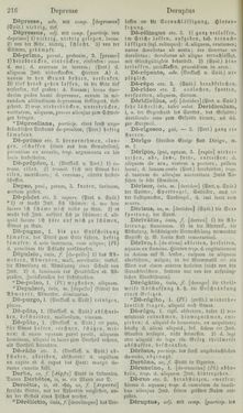 Image of the Page - 216 - in Lateinisch-Deutsches und Deutsch-Lateinisches Schul-Wörterbuch - Lateinisch-Deutscher Theil