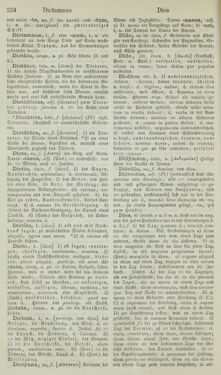 Image of the Page - 224 - in Lateinisch-Deutsches und Deutsch-Lateinisches Schul-Wörterbuch - Lateinisch-Deutscher Theil