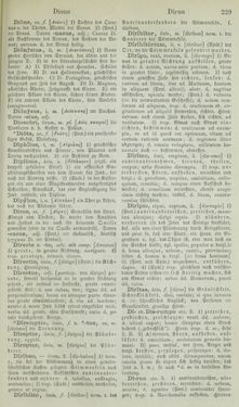 Image of the Page - 229 - in Lateinisch-Deutsches und Deutsch-Lateinisches Schul-Wörterbuch - Lateinisch-Deutscher Theil