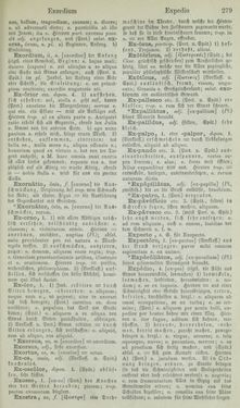 Bild der Seite - 279 - in Lateinisch-Deutsches und Deutsch-Lateinisches Schul-Wörterbuch - Lateinisch-Deutscher Theil