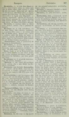 Image of the Page - 287 - in Lateinisch-Deutsches und Deutsch-Lateinisches Schul-Wörterbuch - Lateinisch-Deutscher Theil