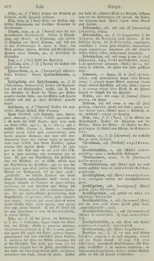 Image of the Page - 412 - in Lateinisch-Deutsches und Deutsch-Lateinisches Schul-Wörterbuch - Lateinisch-Deutscher Theil