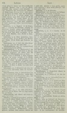 Bild der Seite - 424 - in Lateinisch-Deutsches und Deutsch-Lateinisches Schul-Wörterbuch - Lateinisch-Deutscher Theil