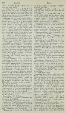 Bild der Seite - 426 - in Lateinisch-Deutsches und Deutsch-Lateinisches Schul-Wörterbuch - Lateinisch-Deutscher Theil