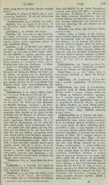 Bild der Seite - 433 - in Lateinisch-Deutsches und Deutsch-Lateinisches Schul-Wörterbuch - Lateinisch-Deutscher Theil