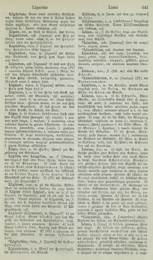 Bild der Seite - 441 - in Lateinisch-Deutsches und Deutsch-Lateinisches Schul-Wörterbuch - Lateinisch-Deutscher Theil