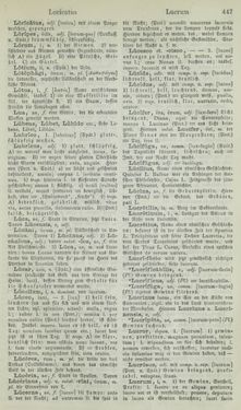 Bild der Seite - 447 - in Lateinisch-Deutsches und Deutsch-Lateinisches Schul-Wörterbuch - Lateinisch-Deutscher Theil