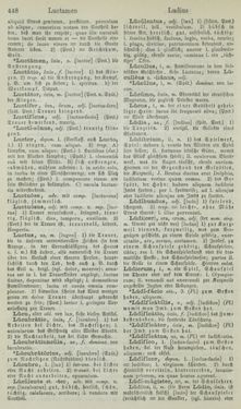 Bild der Seite - 448 - in Lateinisch-Deutsches und Deutsch-Lateinisches Schul-Wörterbuch - Lateinisch-Deutscher Theil