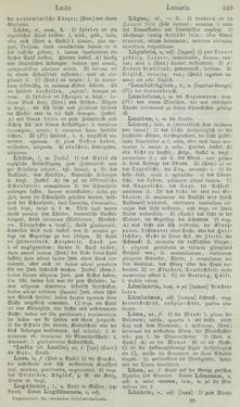 Bild der Seite - 449 - in Lateinisch-Deutsches und Deutsch-Lateinisches Schul-Wörterbuch - Lateinisch-Deutscher Theil