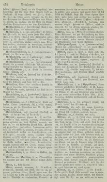 Bild der Seite - 472 - in Lateinisch-Deutsches und Deutsch-Lateinisches Schul-Wörterbuch - Lateinisch-Deutscher Theil