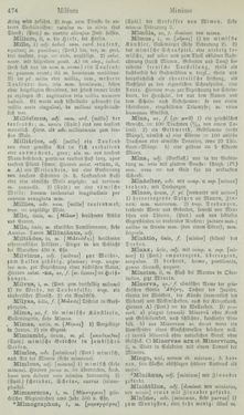 Bild der Seite - 474 - in Lateinisch-Deutsches und Deutsch-Lateinisches Schul-Wörterbuch - Lateinisch-Deutscher Theil