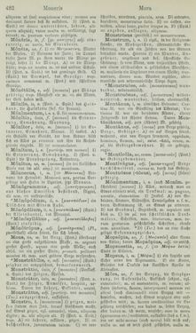 Bild der Seite - 482 - in Lateinisch-Deutsches und Deutsch-Lateinisches Schul-Wörterbuch - Lateinisch-Deutscher Theil