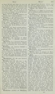 Bild der Seite - 483 - in Lateinisch-Deutsches und Deutsch-Lateinisches Schul-Wörterbuch - Lateinisch-Deutscher Theil