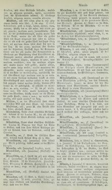 Bild der Seite - 487 - in Lateinisch-Deutsches und Deutsch-Lateinisches Schul-Wörterbuch - Lateinisch-Deutscher Theil